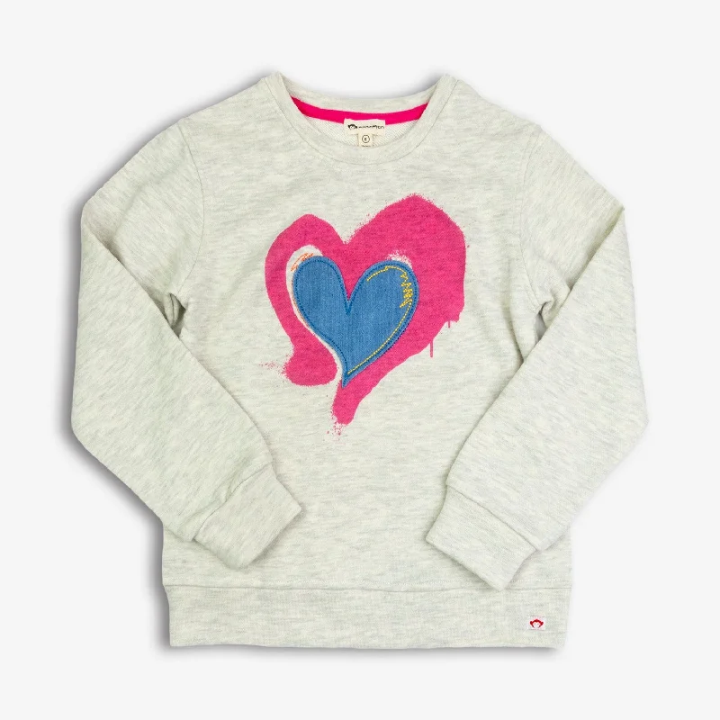 Men's Sweaters with Elastic WaistbandsRuby Sweatshirt | Applique Heart