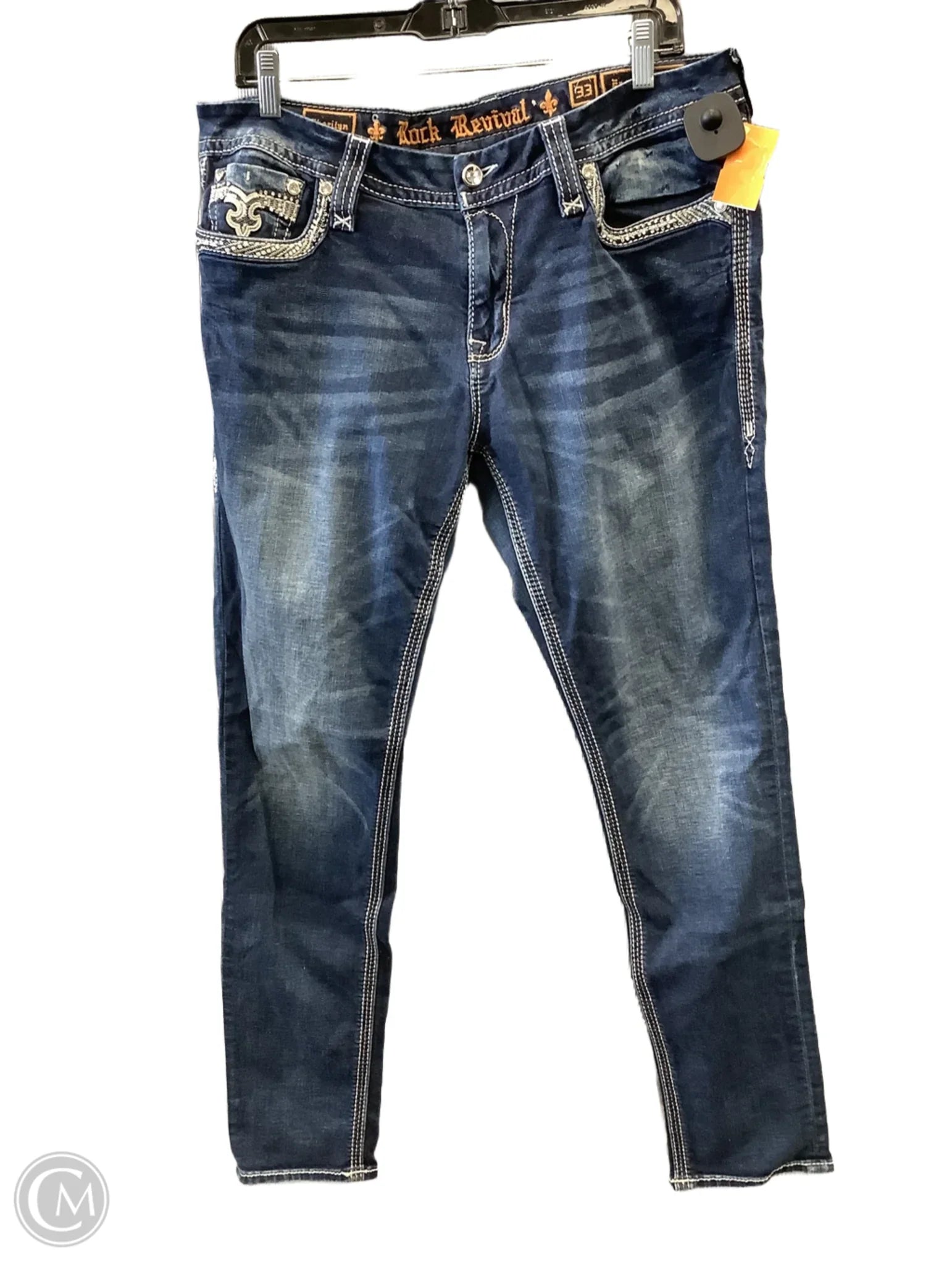 Latest Men's Jeans TrendsJeans Skinny By Rock Revival In Blue Denim, Size: 16