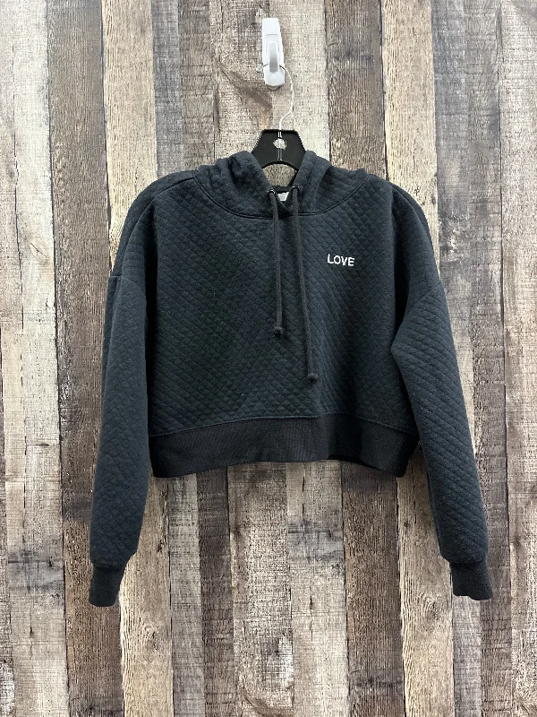 Stylish Men's Designer HoodiesSweatshirt Hoodie By Ultra Flirt In Black, Size: L