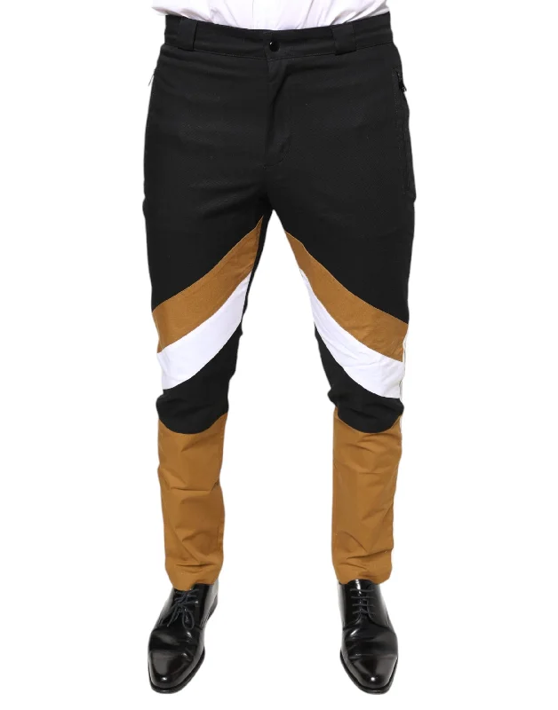 Affordable Designer Men's JeansDolce & Gabbana multi Stripe Skinny Cotton Men's Pants Affordable Designer Men's JeansDolce & Gabbana multi Stripe Skinny Cotton Men's Pants