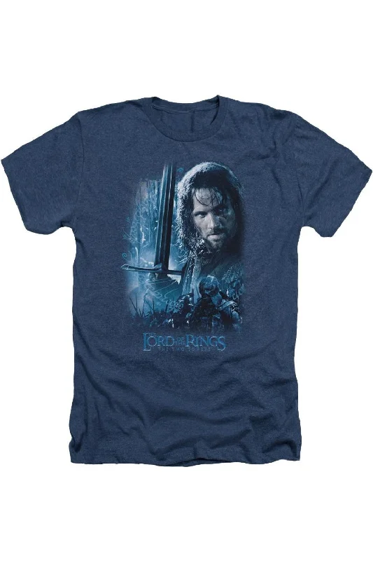 Men's Shirts with Bow TiesLord Of The Rings King In The Making Adult Heather Tee / T-Shirt