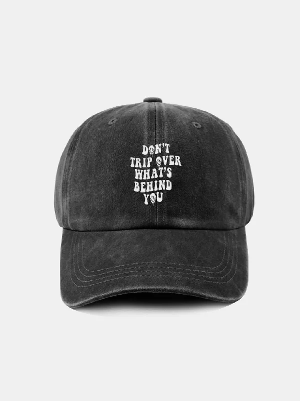 Fashionable Fedora HatsPersonalized Slogan Classic Retro Washed Cotton Baseball Cap