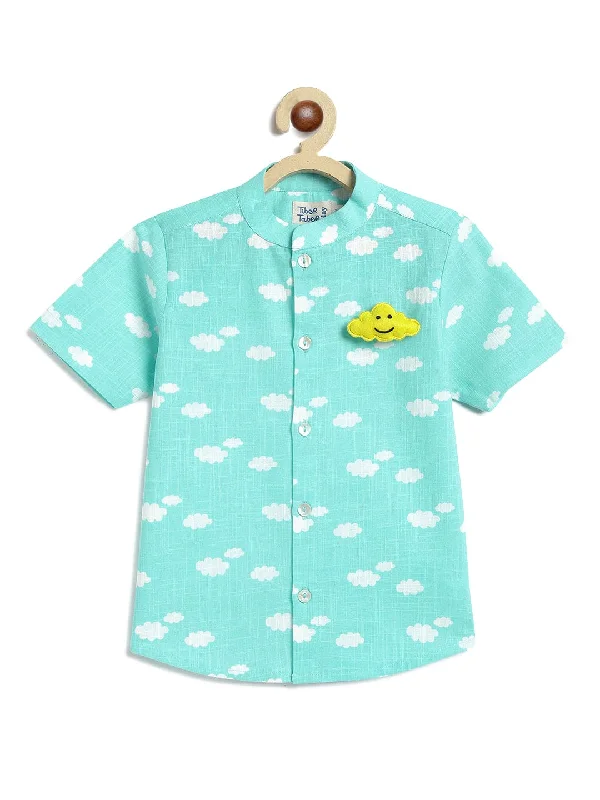 Men's Golf Shirts for On-Course StylePre-Order: Boys Cloud Chaser Shirt-Blue
