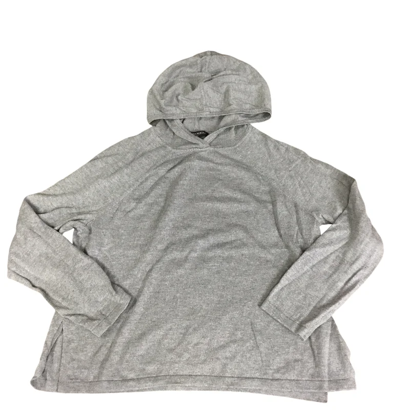 Durable Men's Canvas HoodiesSweatshirt Hoodie By Banana Republic In Grey, Size: S
