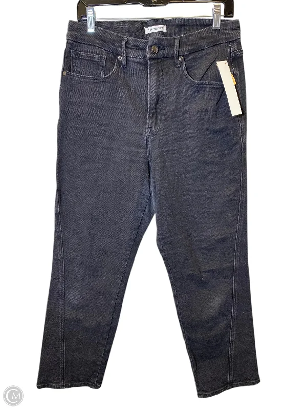 High-Waisted Men's JeansJeans Straight By Good American In Black, Size: 12