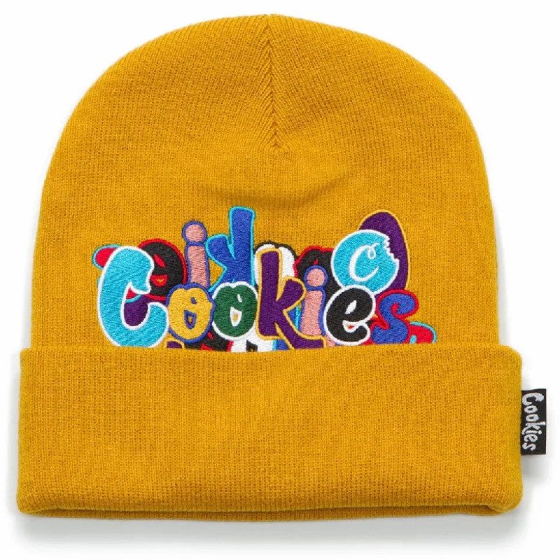 Elegant Derby CapsCookies Infamous Knit Beanie (Gold) 1560X6035