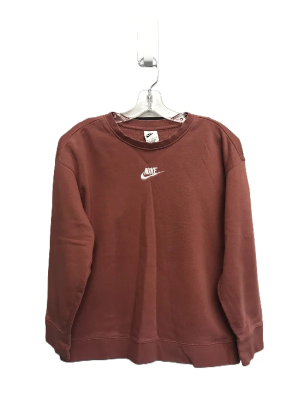 Men's Hoodies with Hidden PocketsRed Athletic Sweatshirt Crewneck By Nike, Size: Xl