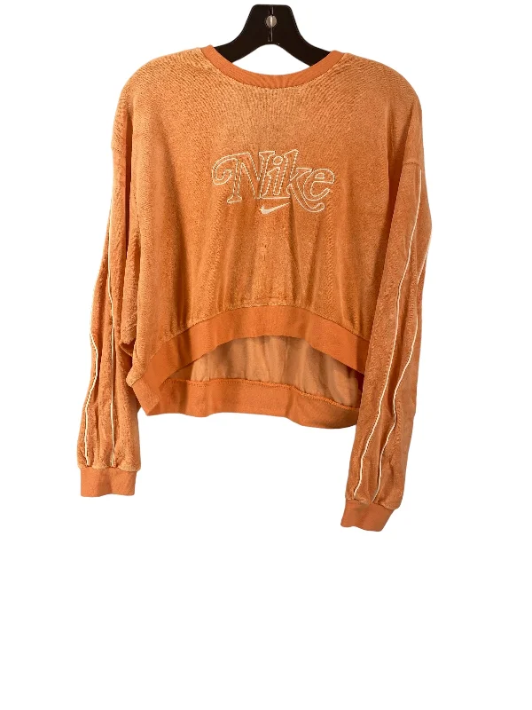 Men's Hoodies with Breathable FabricOrange Athletic Sweatshirt Crewneck Nike Apparel, Size M Men's Hoodies with Breathable FabricOrange Athletic Sweatshirt Crewneck Nike Apparel, Size M