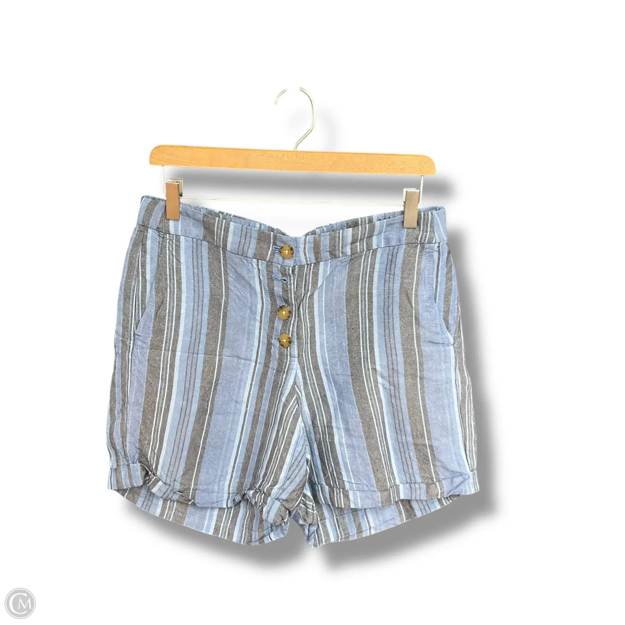 Men's Casual Short Pants for Relaxation and LoungingShorts By J. Jill In Striped Pattern, Size: 6 Men's Casual Short Pants for Relaxation and LoungingShorts By J. Jill In Striped Pattern, Size: 6