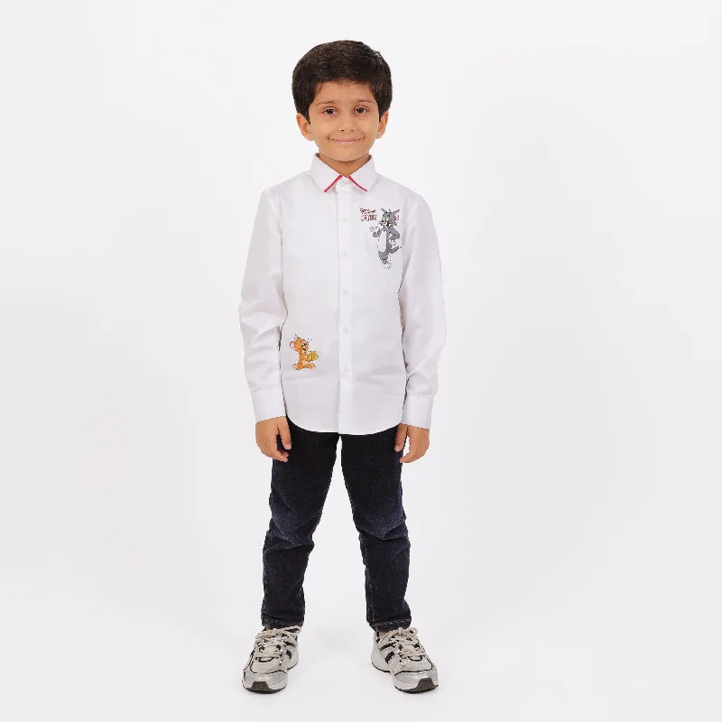 Men's Pattern-Clashing Shirts for Bold FashionPre-Order - TOM AND JERRY SHIRT For Boys Men's Pattern-Clashing Shirts for Bold FashionPre-Order - TOM AND JERRY SHIRT For Boys