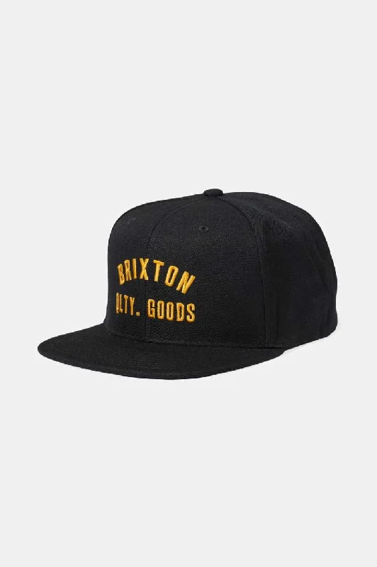Quilted Winter HatsWoodburn Netplus Snapback - Black