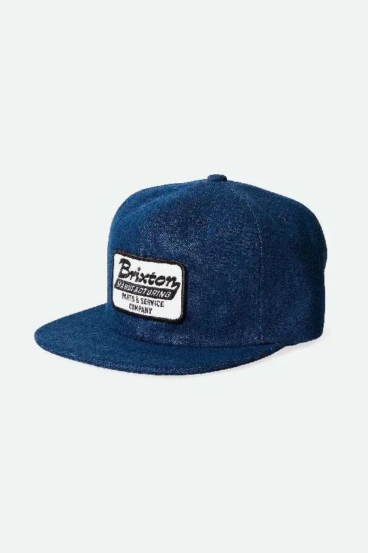 Black Cowboy HatsTownship Netplus Snapback - Denim Rinse
