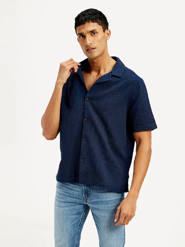 Men's Striped Long-Sleeve Shirts for a Maritime FeelMen's Textured Relaxed Fit Shirt Men's Striped Long-Sleeve Shirts for a Maritime FeelMen's Textured Relaxed Fit Shirt