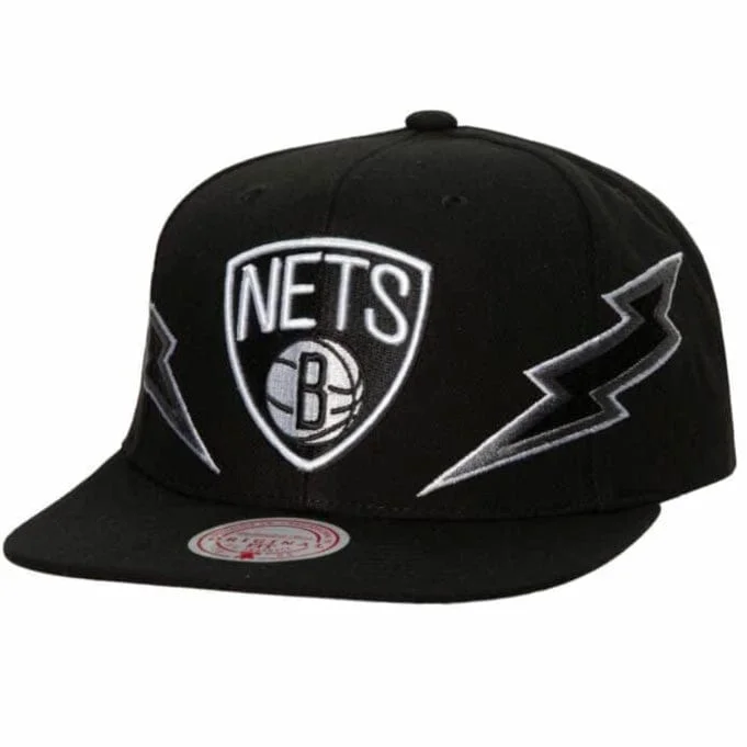 Boys' Baseball CapsMitchell & Ness NBA Brooklyn Nets Double Trouble Snapback (Black) Boys' Baseball CapsMitchell & Ness NBA Brooklyn Nets Double Trouble Snapback (Black)