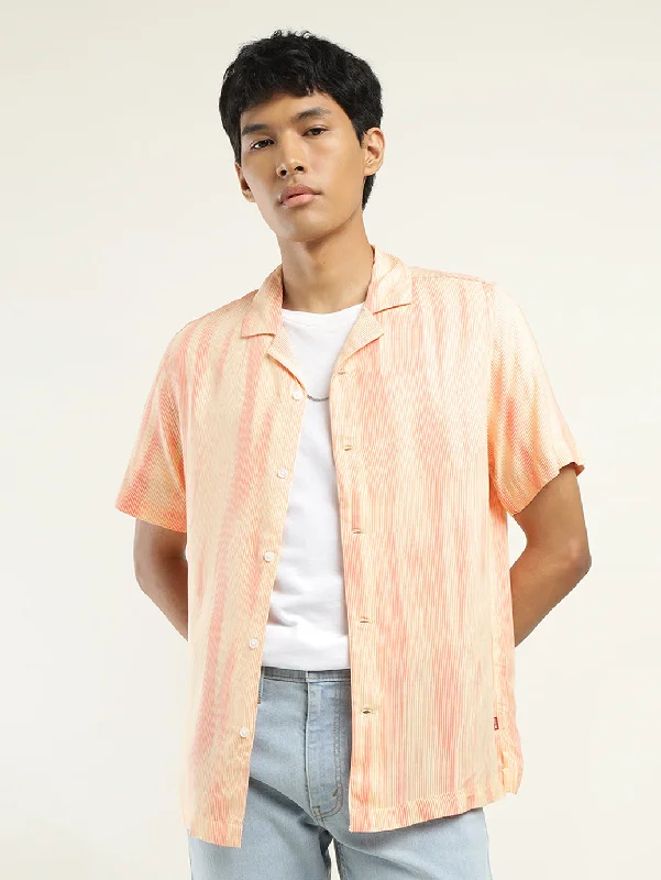 Men's Designer Dress Shirts for High-End FashionMen's Abstract Print Camp Shirt