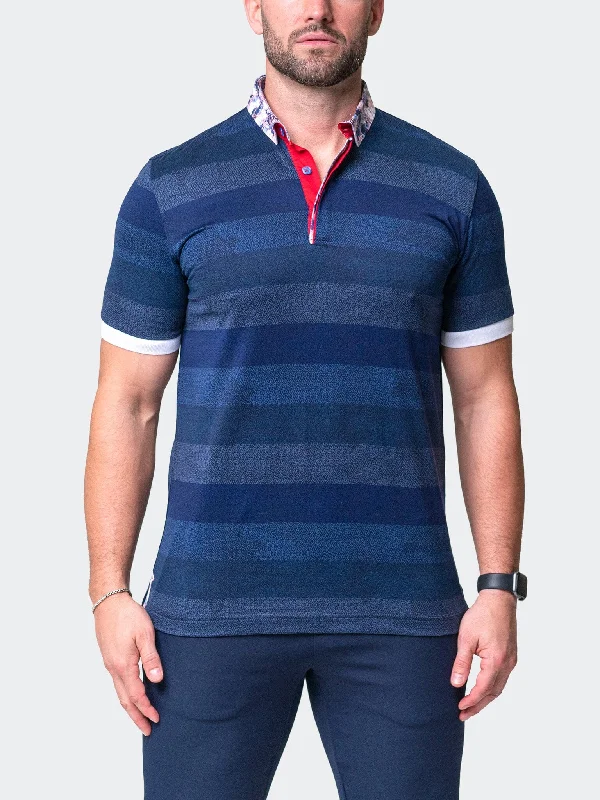 Men's Shirts with Barrel CuffsPolo MozartPolk Blue