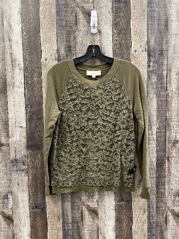 Practical Men's Water-Resistant HoodiesSweatshirt Crewneck By Loft In Green, Size: S