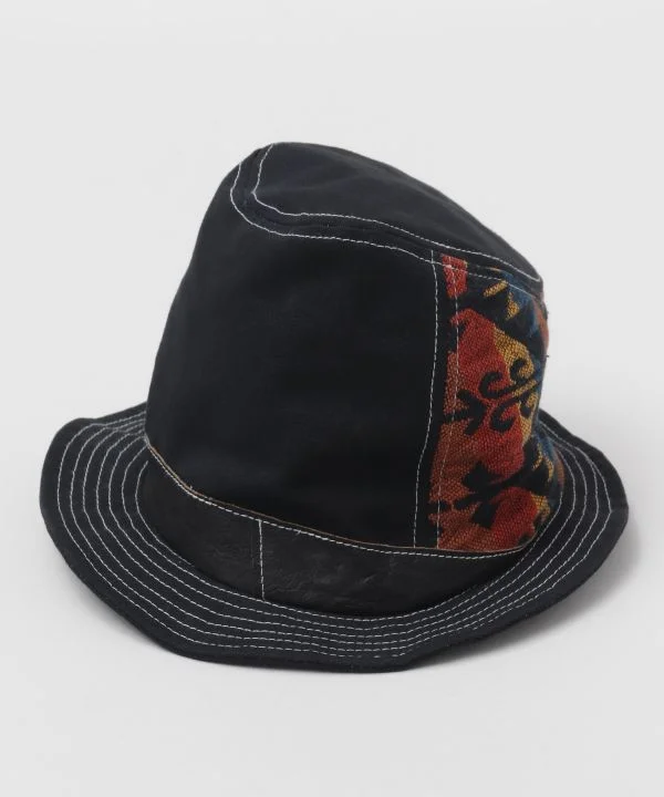 Girls' Straw HatsWolf's Mouth Patchwork Hat