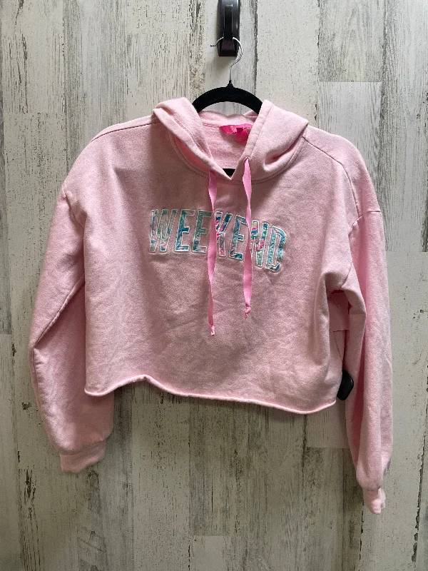Men's Hoodies with Security PocketsSweatshirt Hoodie By Lilly Pulitzer In Pink, Size: S Men's Hoodies with Security PocketsSweatshirt Hoodie By Lilly Pulitzer In Pink, Size: S