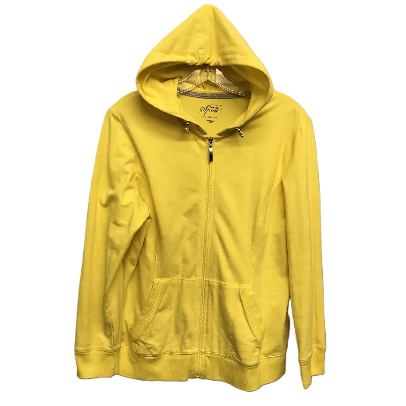 Men's Hoodies for GymAthletic Sweatshirt Hoodie By Style And Company In Yellow, Size: Petite L Men's Hoodies for GymAthletic Sweatshirt Hoodie By Style And Company In Yellow, Size: Petite L