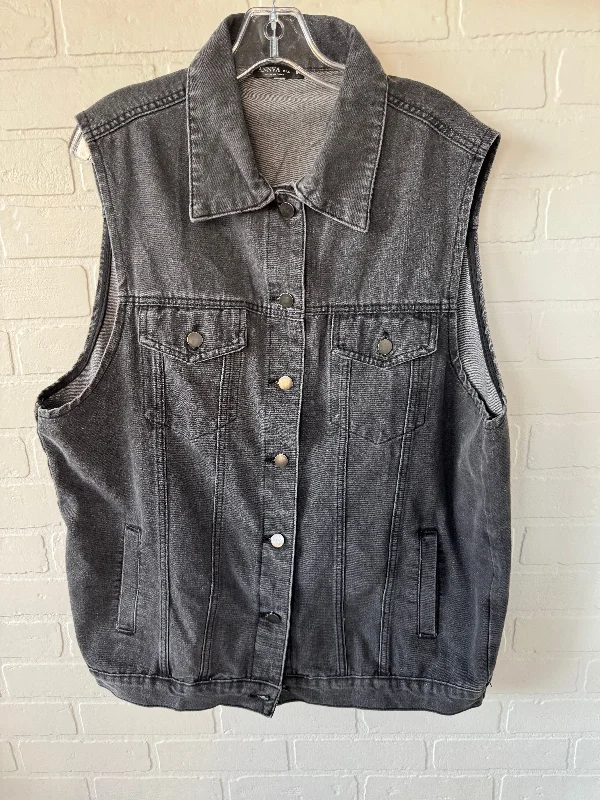 Functional Men's Ski JacketsVest Other By annva In Grey Denim, Size: M