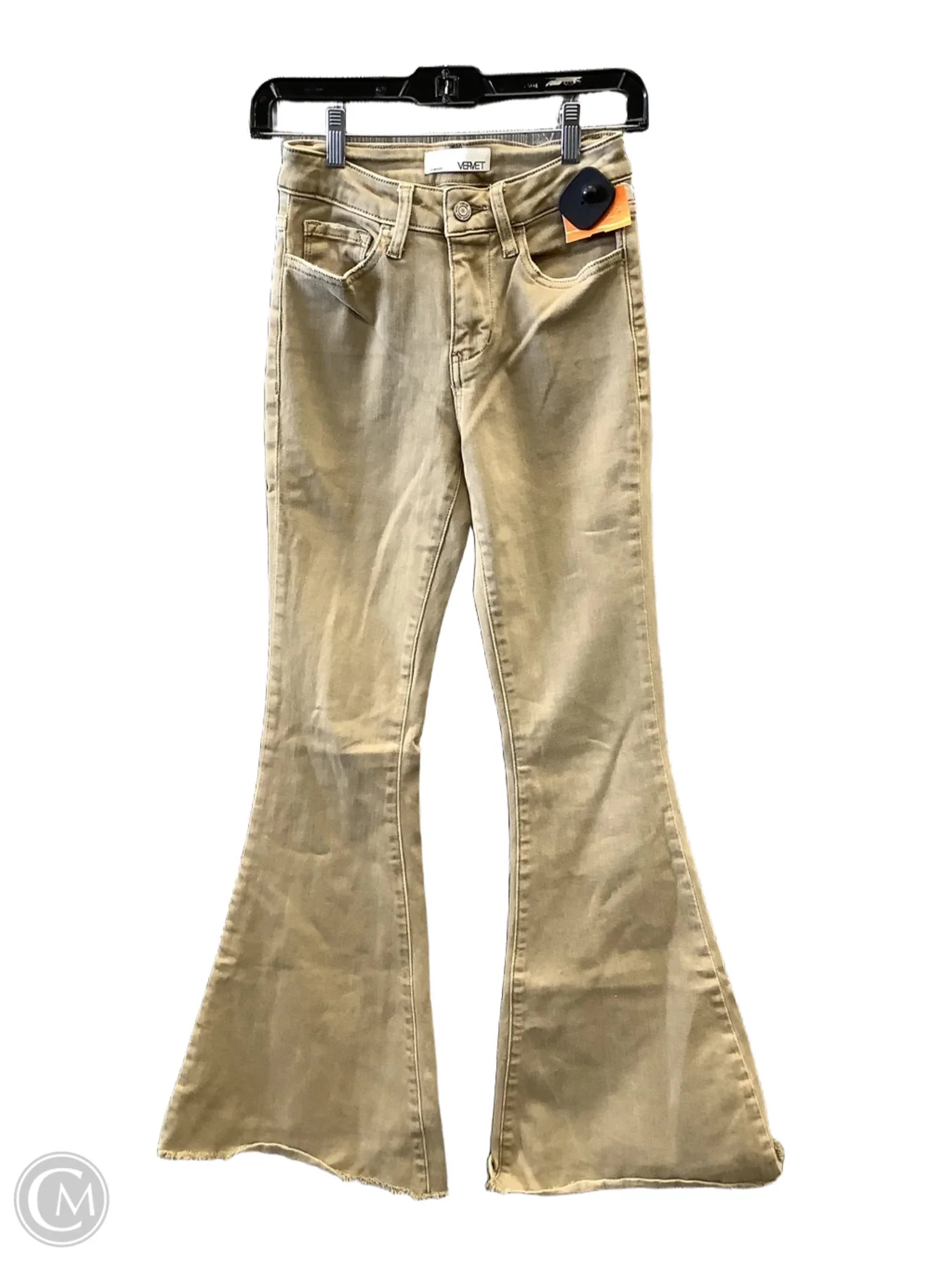 Casual Ripped Men's JeansJeans Wide Leg By Vervet In Tan, Size: 0