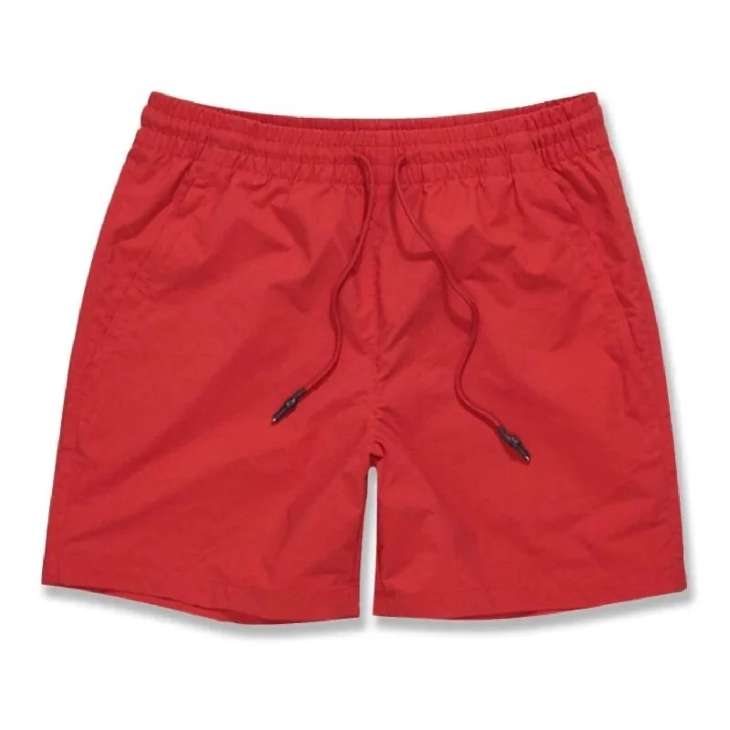 Practical Men's Work ShortsMen's Athletic Marathon Shorts In Red