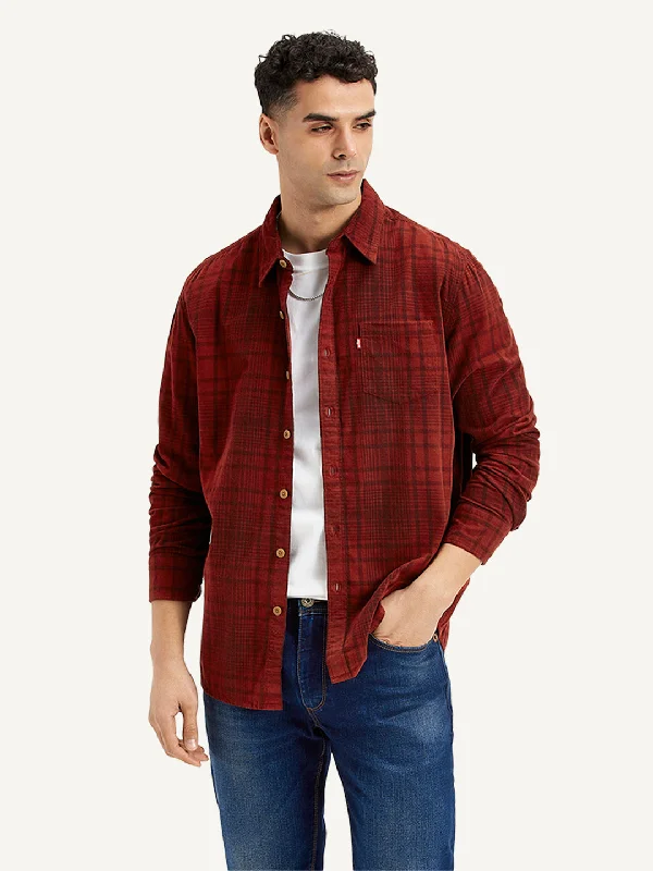 Men's Weekend Shirts for Leisurely OutingsMen's Plaid Regular Fit Shirt