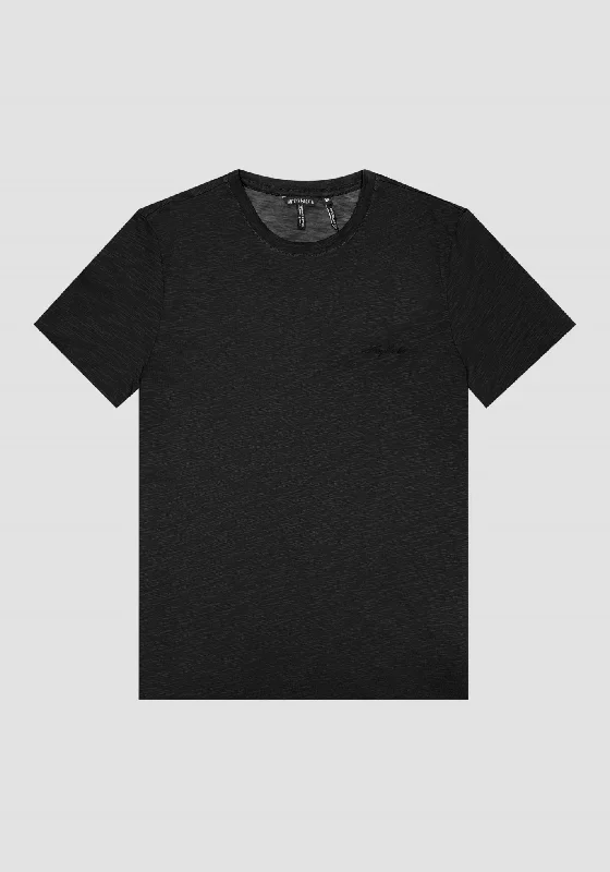 Men's Shirts with Bow TiesANTONY MORATO LOGO  T-SHIRT MMKS 02382-BLACK