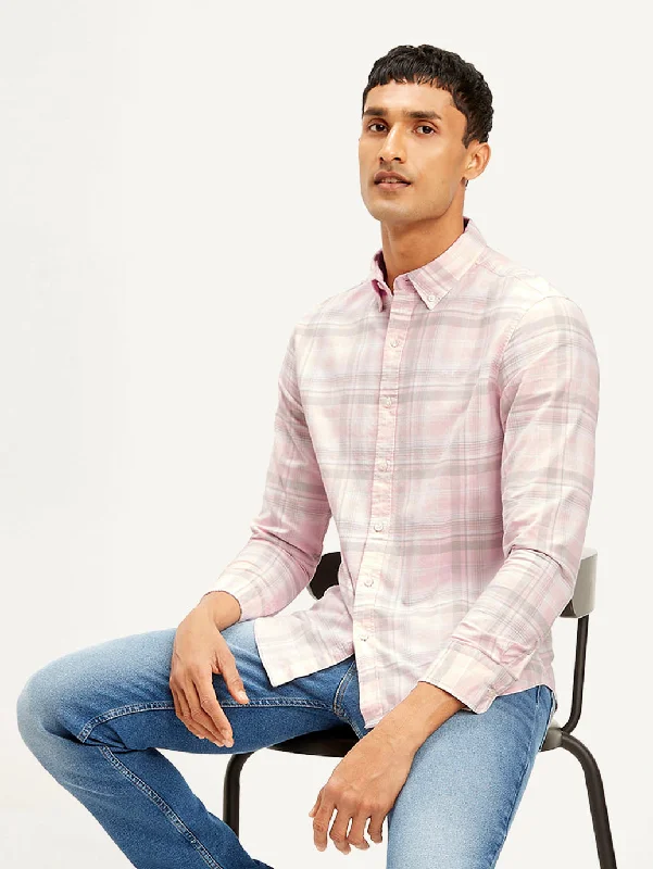 Men's Timeless Dress Shirts for Enduring StyleMen's Checkered Slim Fit Shirt