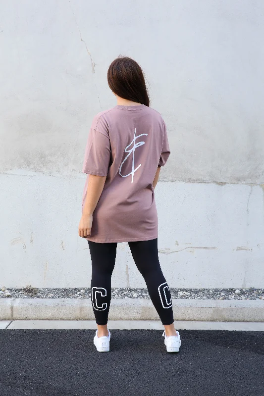 Men's Shirts with Embellished CollarsLOGAN TEE MAUVE