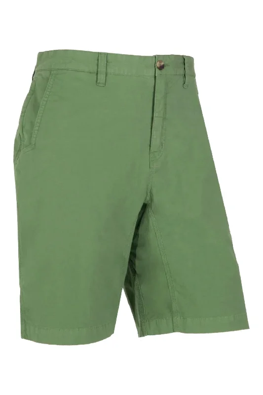 Men's Active Short Pants for Sports and FitnessClassic Fit Stretch Poplin Shorts In Chive Men's Active Short Pants for Sports and FitnessClassic Fit Stretch Poplin Shorts In Chive