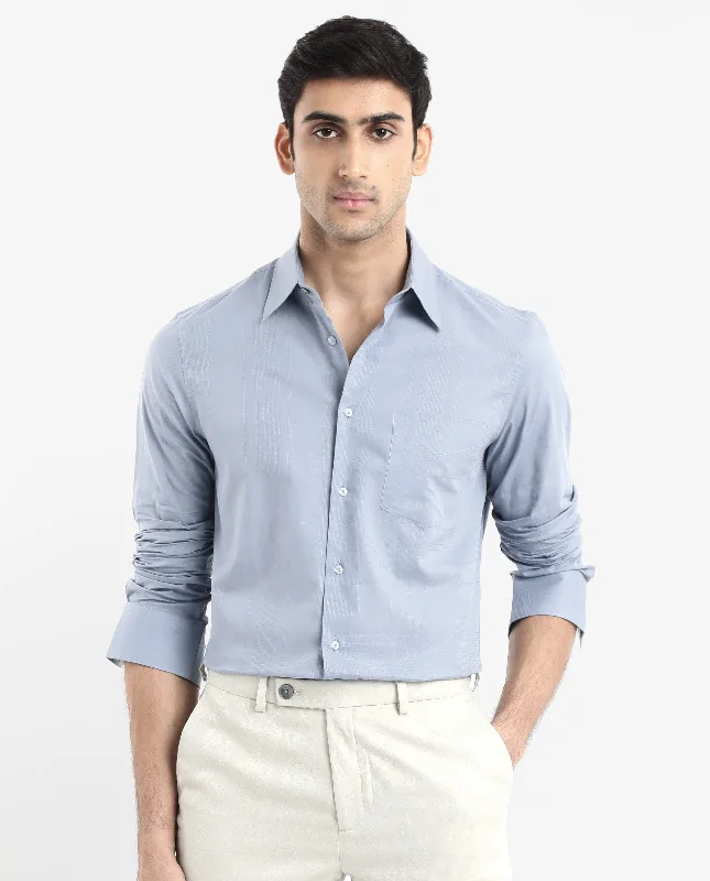 Men's Affordable Shirts for Budget-Friendly StyleRare Rabbit Men's Myte Light Blue Cotton Fabric Full Sleeve Regular Fit Self Check Dobby Shirt Men's Affordable Shirts for Budget-Friendly StyleRare Rabbit Men's Myte Light Blue Cotton Fabric Full Sleeve Regular Fit Self Check Dobby Shirt