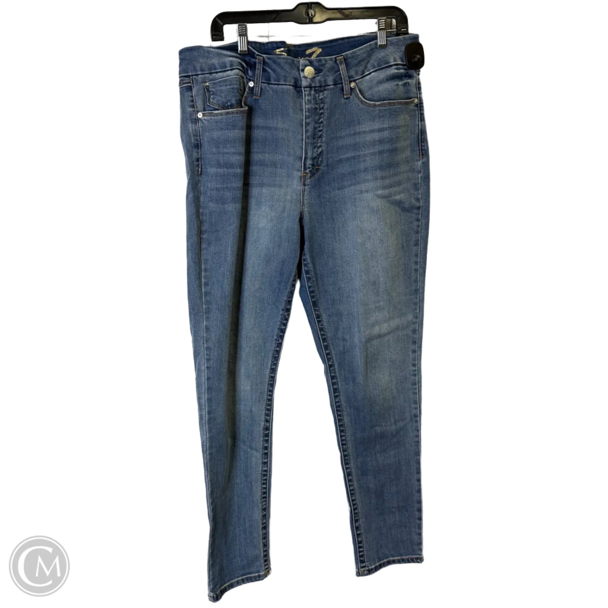 Men's Jeans for a Night OutJeans Skinny By Seven 7 In Blue Denim, Size: 16