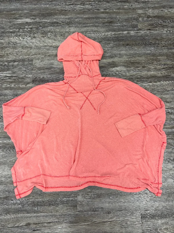 Affordable Men's HoodiesAthletic Sweatshirt Hoodie By Free People In Coral, Size: S