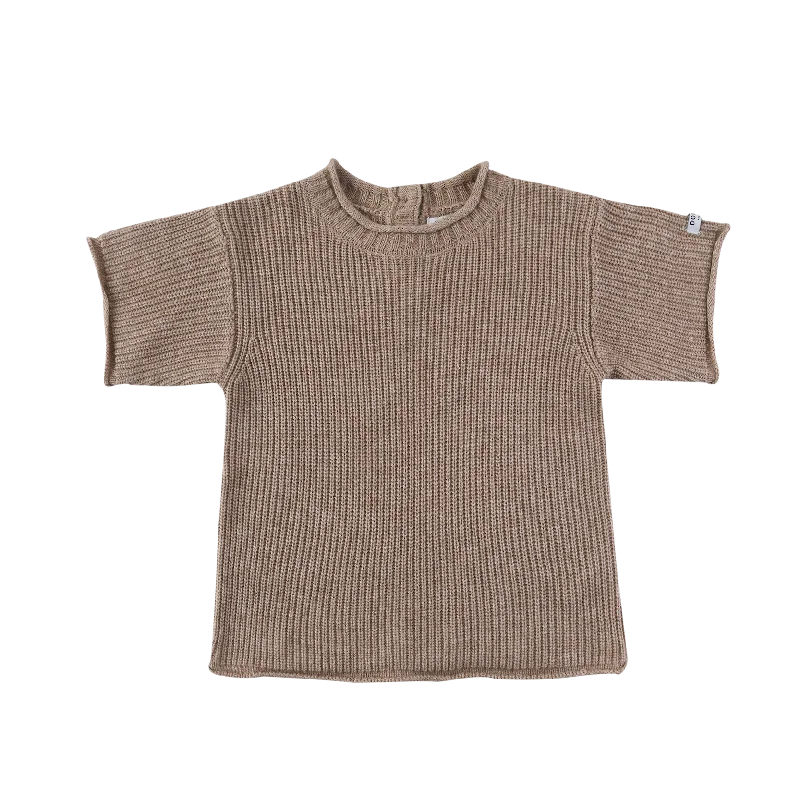 Men's Sweaters with Short SleevesSove Sweater | Latte Melange