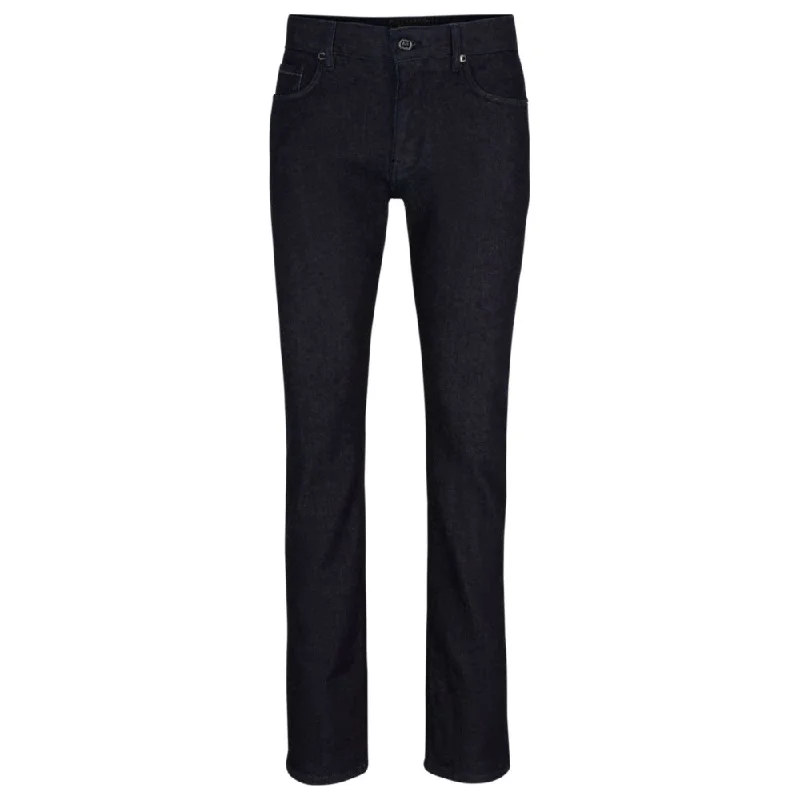 Men's Jeans with Elastic WaistbandsSlim-fit jeans in blue luxury-comfort denim