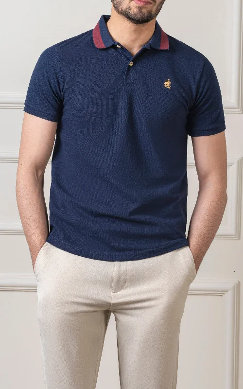 Men's Shirts with Embroidered DesignsCLASSIC POLO NAVY