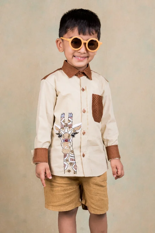 Men's Designer Shirts for a Statement PiecePre-Order: Graceful Gain Giraffe Shirt
