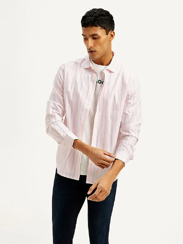 Men's Bamboo Fiber Shirts for Softness and BreathabilityMen's Striped Slim Fit Shirt Men's Bamboo Fiber Shirts for Softness and BreathabilityMen's Striped Slim Fit Shirt