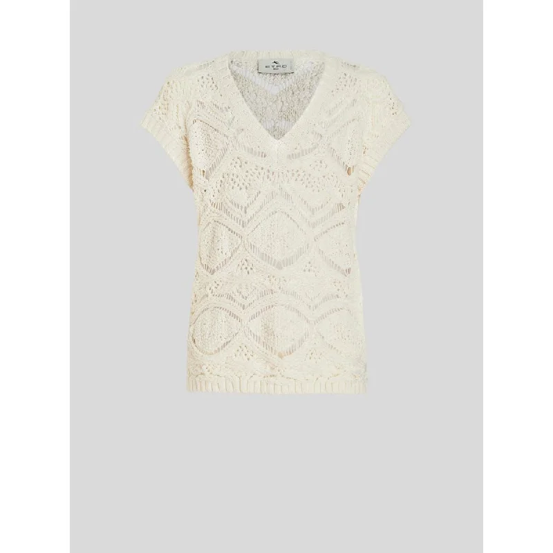 Men's Sweaters for Mild WeatherFloral Knit Waistcoat