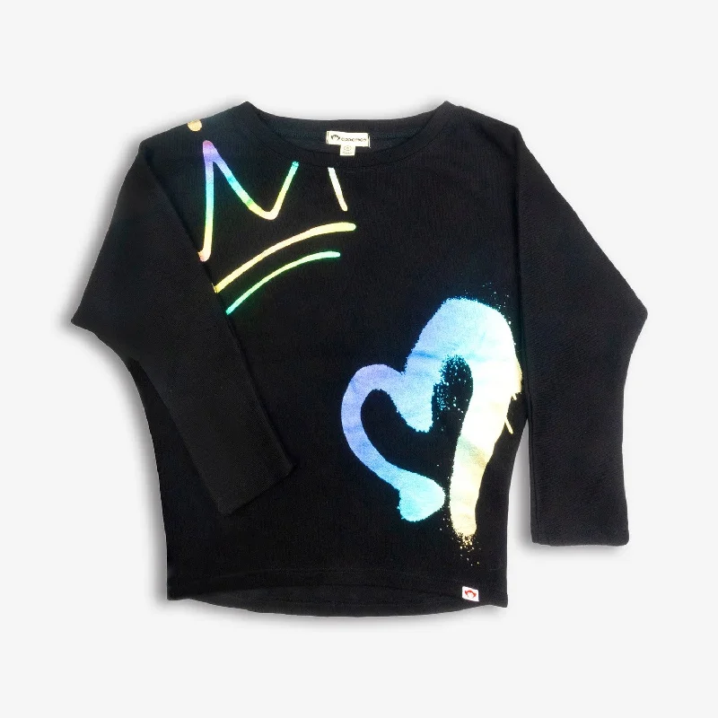 Cozy Men's Cable-Knit SweatersSlouchy Sweatshirt | Graffiti