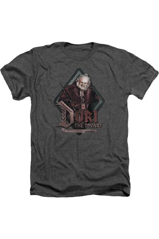Men's Shirts with Adjustable HemlinesThe Hobbit Dori Adult Heather Tee / T-Shirt