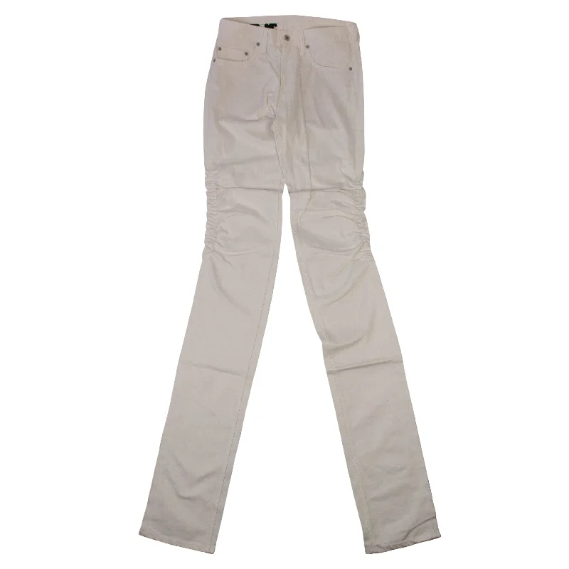 Light Blue Denim Men's JeansVlone Long Jeans - White