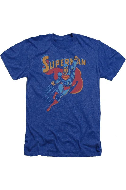 Men's Sleeveless TopsSuperman Life Like Action Adult Heather Tee / T-Shirt