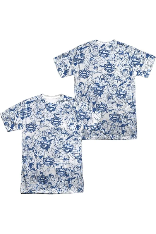 Men's Shirts with Appliqué DetailsSuperman Super Is The Man (Front/Back Print) Short Sleeve Adult 100% Poly Crew Tee / T-Shirt Men's Shirts with Appliqué DetailsSuperman Super Is The Man (Front/Back Print) Short Sleeve Adult 100% Poly Crew Tee / T-Shirt