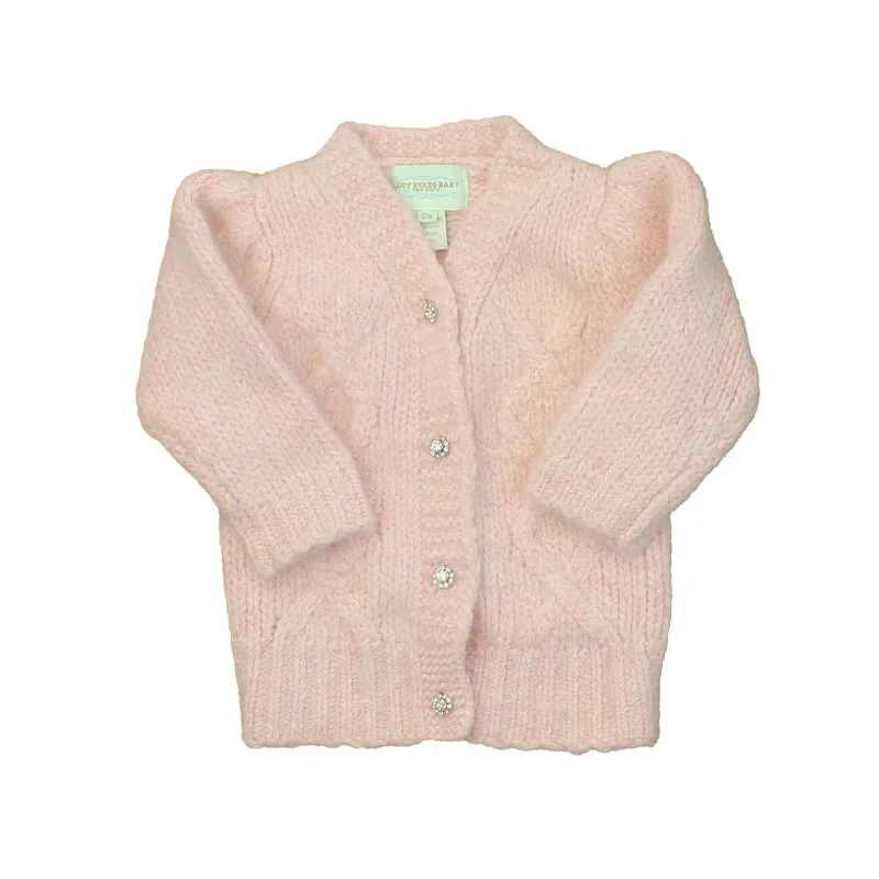 Men's Sweaters with Pockets and ZippersLucy Sykes Girls Pink Cardigan