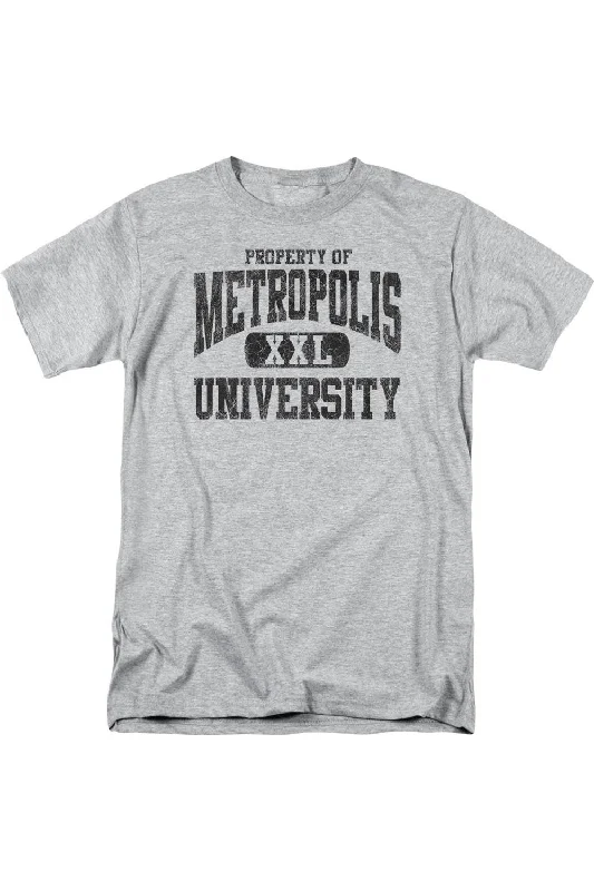 Men's Shirts with Antimicrobial TreatmentSuperman Property Of Metropolis University Short Sleeve Adult Tee / T-Shirt Men's Shirts with Antimicrobial TreatmentSuperman Property Of Metropolis University Short Sleeve Adult Tee / T-Shirt