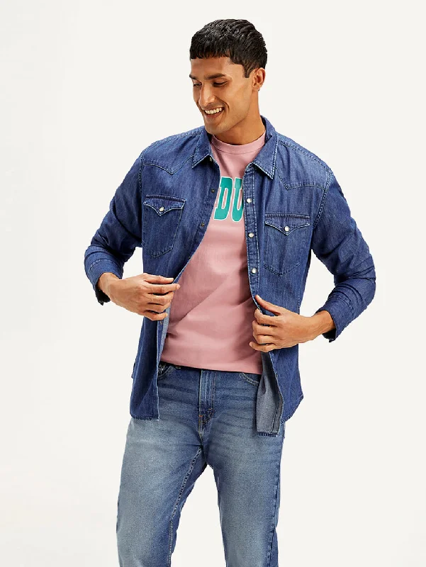 Men's Tennis Shirts for Court ComfortMen's Solid Slim Fit Shirt