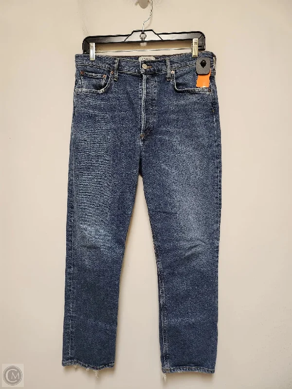 Modern Men's JeansJeans Straight By Agolde In Blue Denim, Size: 8